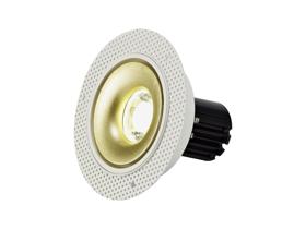 DM201111  Bolor T 10 Tridonic Powered 10W 4000K 810lm 36° CRI>90 LED Engine White/Gold Trimless Fixed Recessed Spotlight, IP20